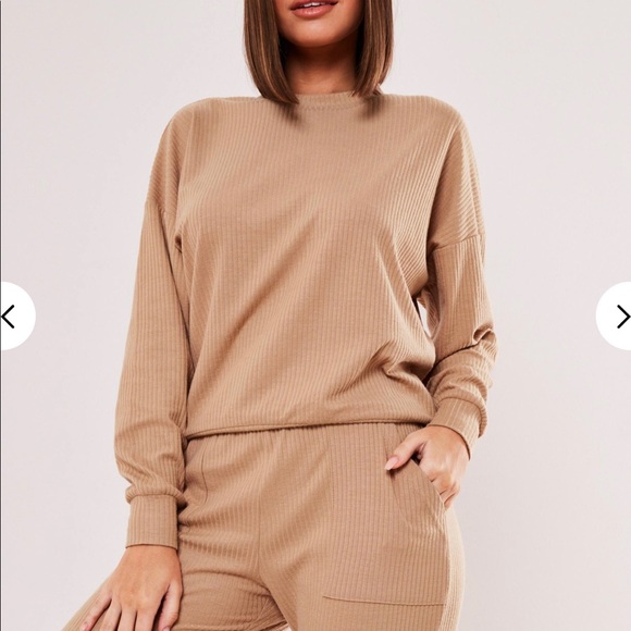 Camel Rib Soft Touch Loungewear Set - Picture 3 of 5